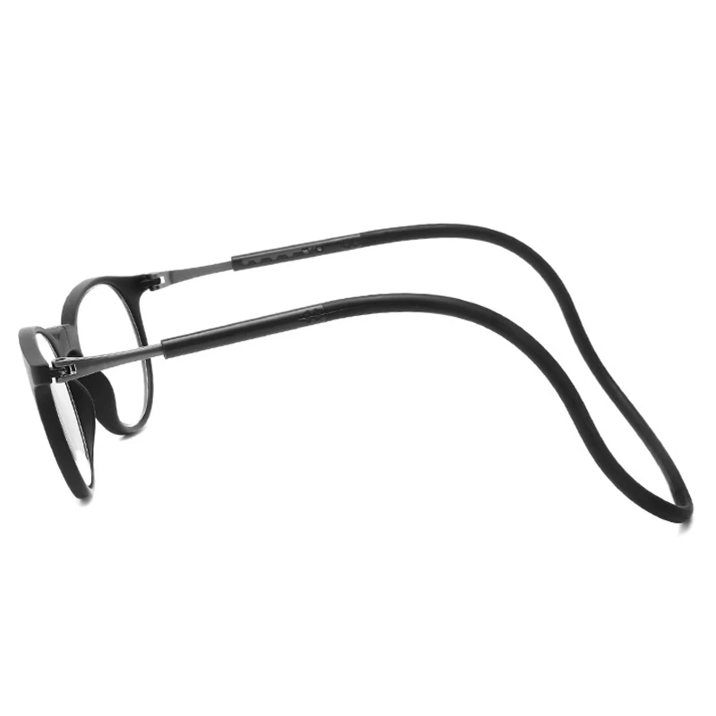 New Magnet Hanging Neck TR90 Reading Glasses Men\'s Women Anti-Blue Light Portable Ultra-light Computer Spectacles Round-Frame
