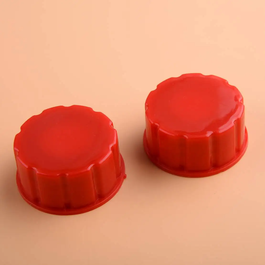 2 peças tampa de base sólida de rosca grossa para lata de gás com junta de vedação