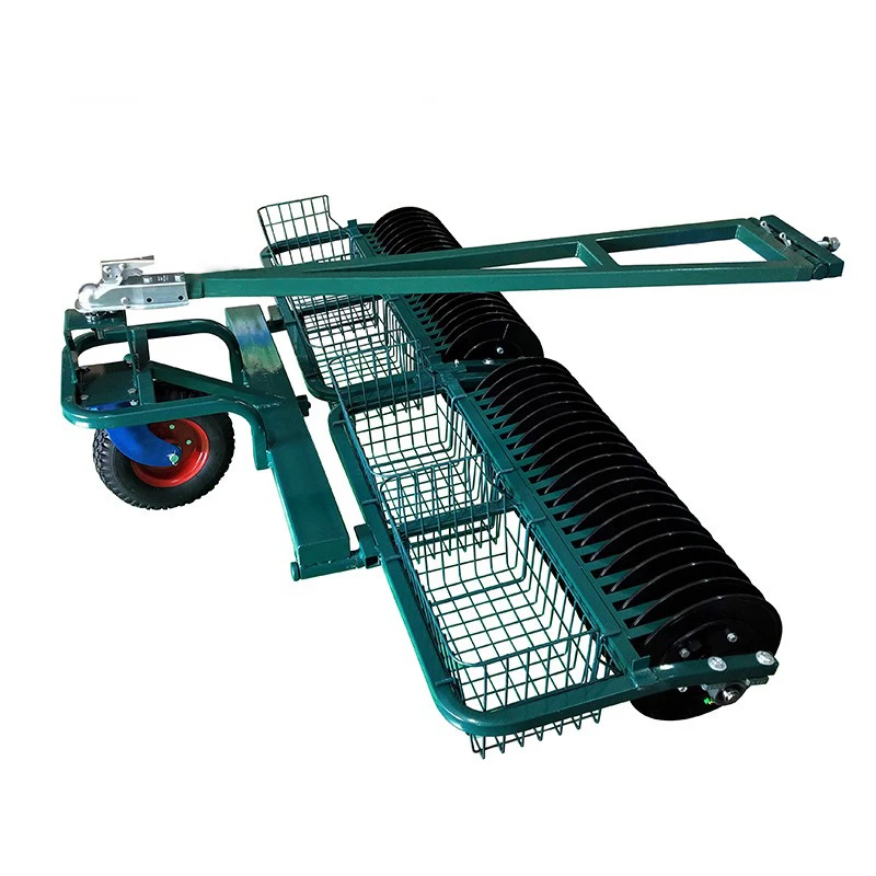 2.2m Twin Line Golf Ball Picker Steel Construction Gas Vehicle Driving Range Equipment Golf Course Machinery Retriever