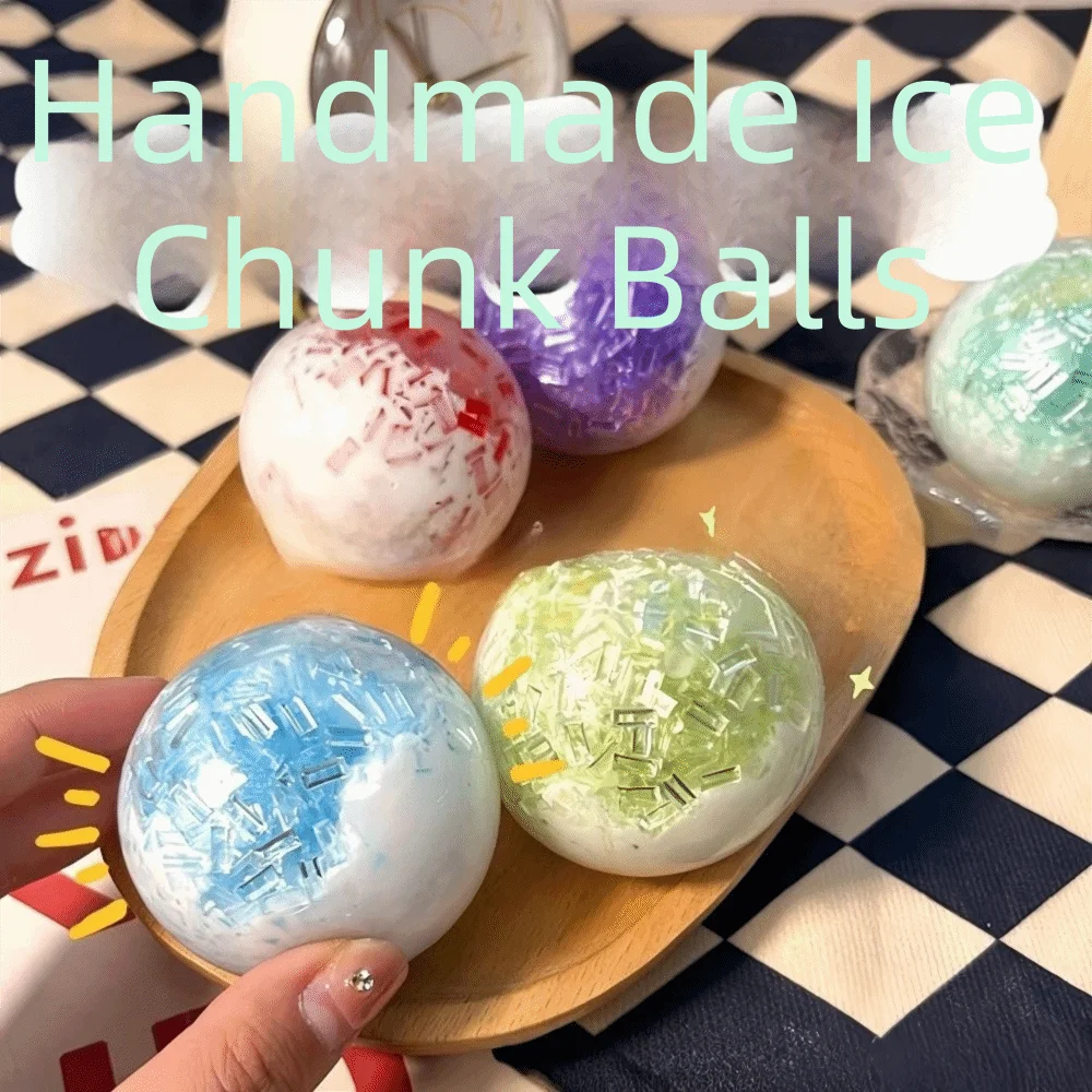 Slow Rising Crispy Skin Ball Rebound Reshape Unique Cracking Squishy Crushed Ice Creative Sensory Fidget Ball Reduce Anxiety