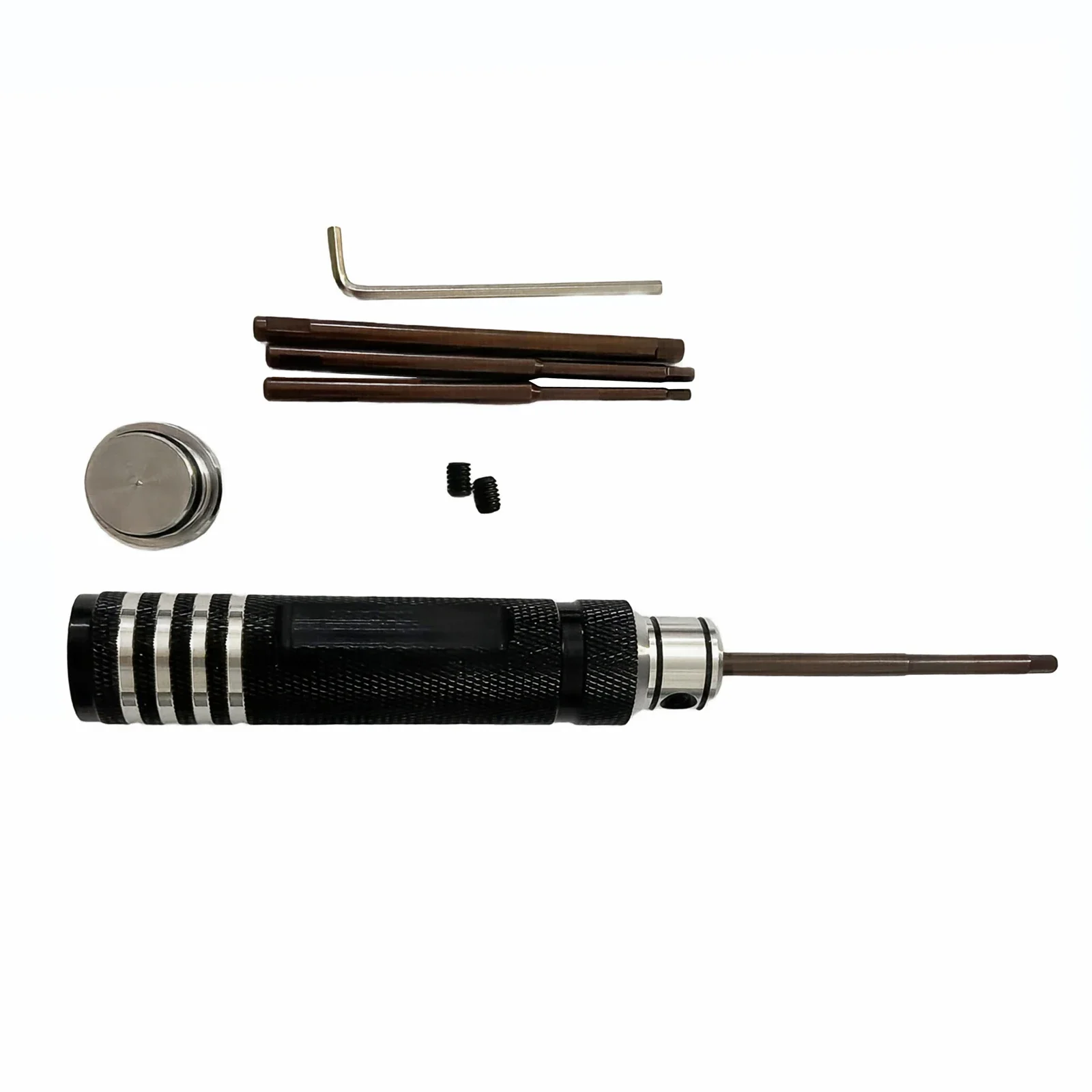 

1.5/2.0/2.5/3.0 mm Hex Bit 4in1 Stowable Steel Hex Screwdriver Tool Kit for RC Car Model