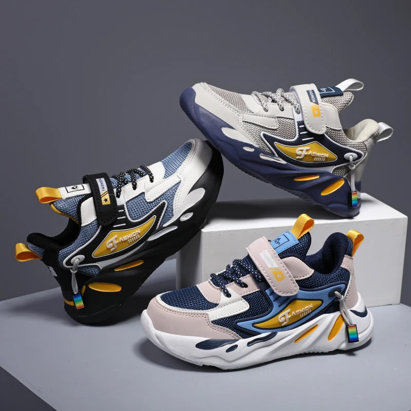 Zapatillas deportivas de piel transpirable para niños - imagen 4