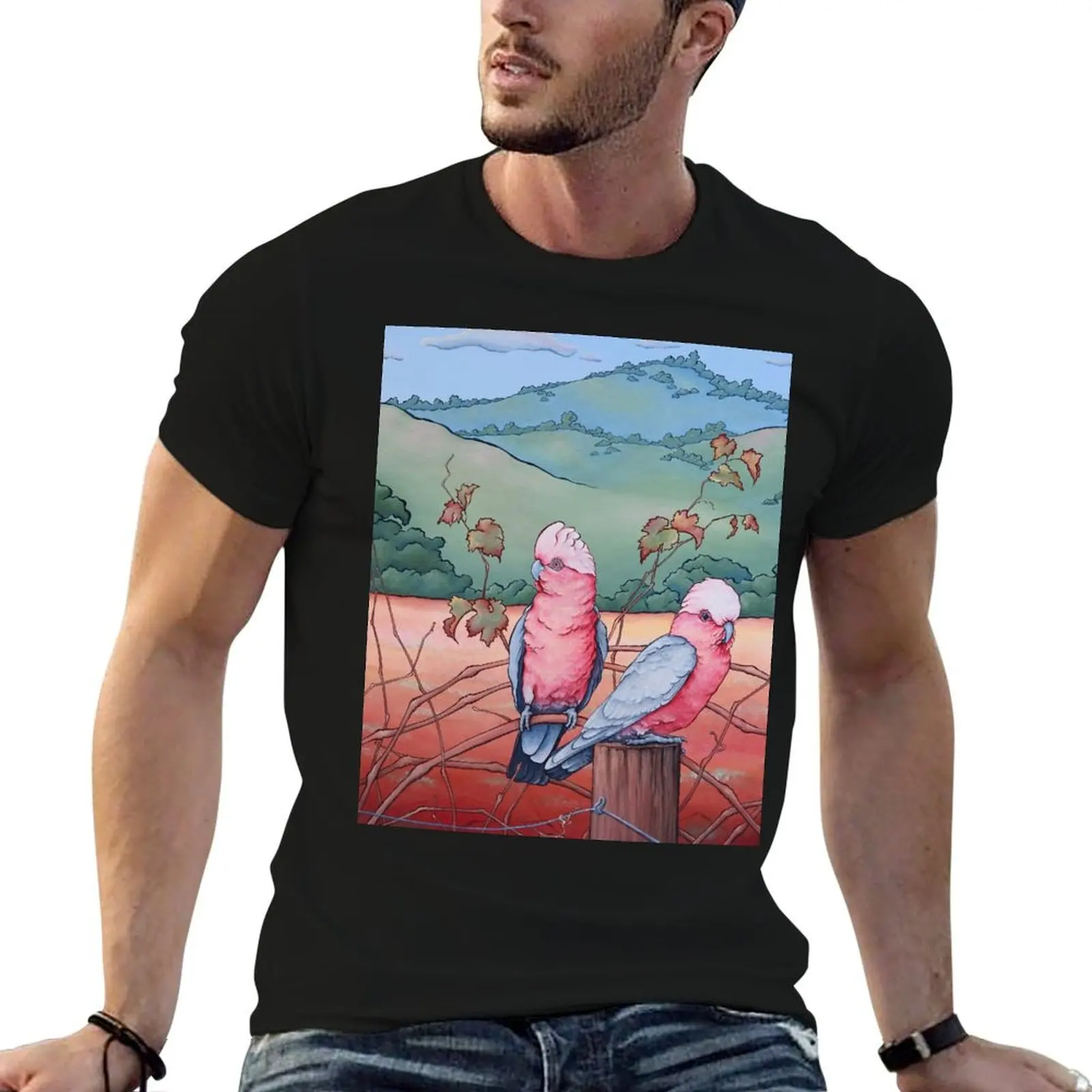 Chilled Rosé - Galahs T-Shirt oversized graphic tee summer top mens fashion