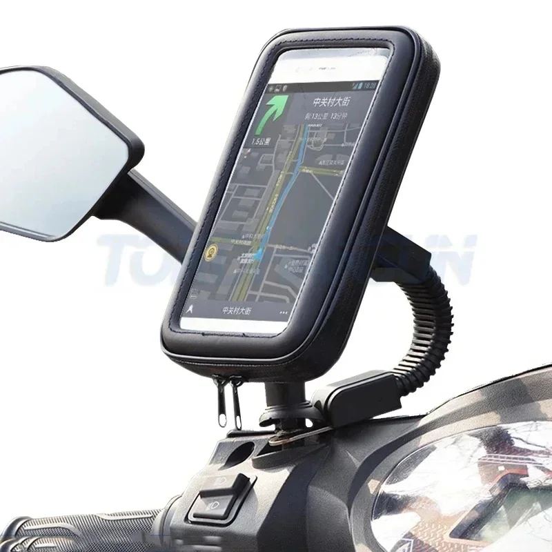 Motorcycle Phone Holder Support Telephone Mobile Stand For Moto Support For iPhone Cellphone Bicycle Holder Waterproof Bag