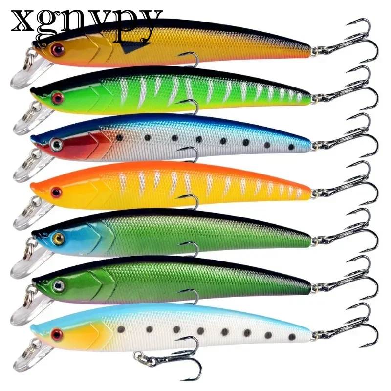 xgnvpy 10g Road Subbait Floating Noise Minnow Long-cast Bait Sea Fishing Fresh Water Bass Black Bambusa Black Bait