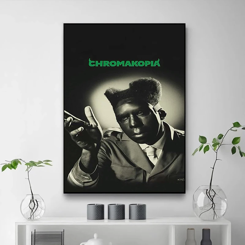 Popular Rapper T-Tyler the C-Creator Chromakopia Poster Decorative Picture Home Living Room Decoration Accessories Vintage Decor