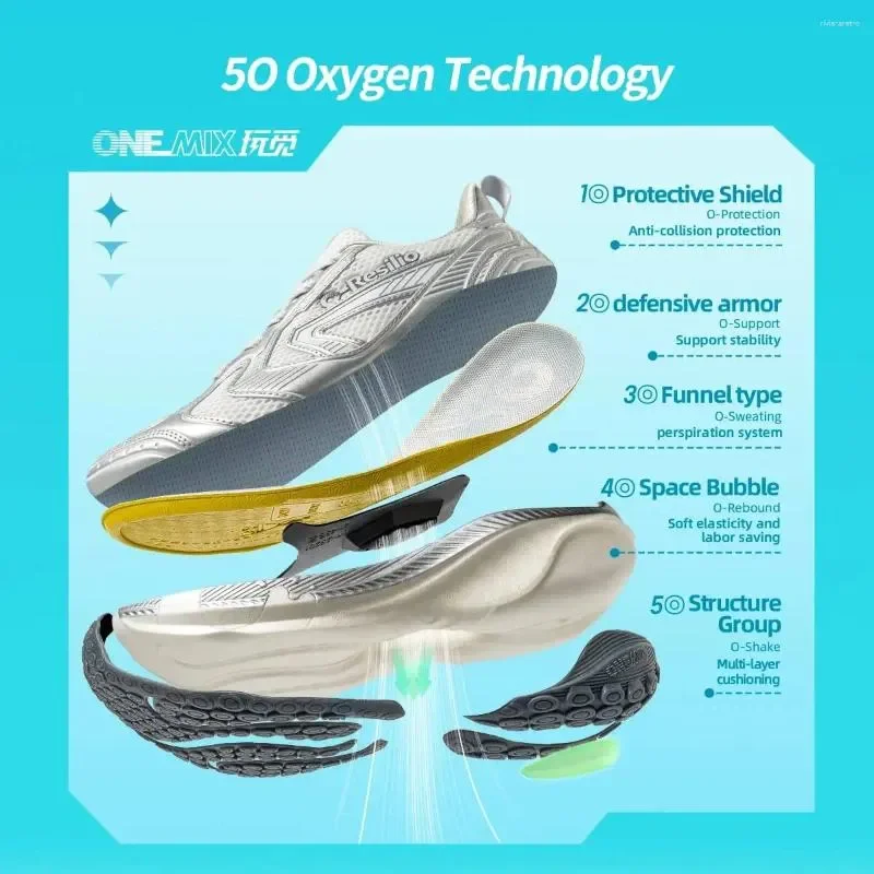 Casual Shoes ONEMIX Lightweight Dad Damping Sneakers Men Cushioning Running Sports For Women Soft And Elastic - view 4