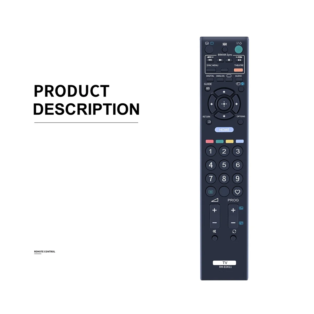 RM-ED011 Remote Control Replacement for Sony TV Smart LCD LED HD RM-ED009 ED012 ED011 ED013 ED014