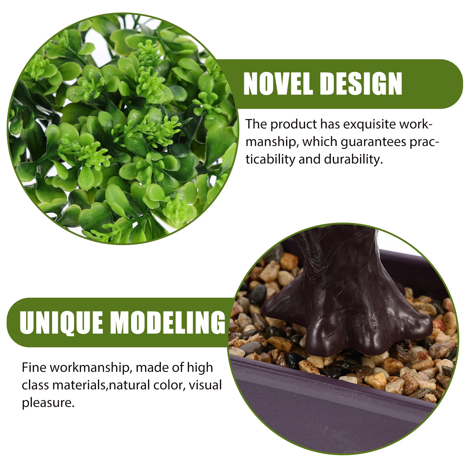 

Artificial Plants Decor Fake Potted Green Plants Simulation Bonsai Tree Desktop Home Office Decoration Indoor Ornament