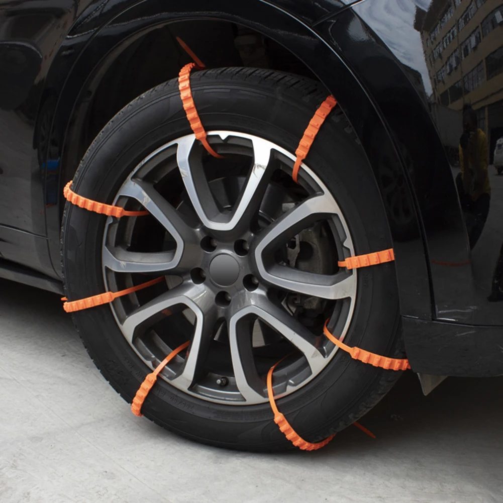 10 قطعة السيارات في الهواء الطلق الثلوج الإطارات المضادة للانزلاق سلسلة سيارة الإطارات سلاسل النايلون سيارة الشتاء الإطارات عجلات سلاسل الثلوج لسيارات الدفع الرباعي في الهواء الطلق