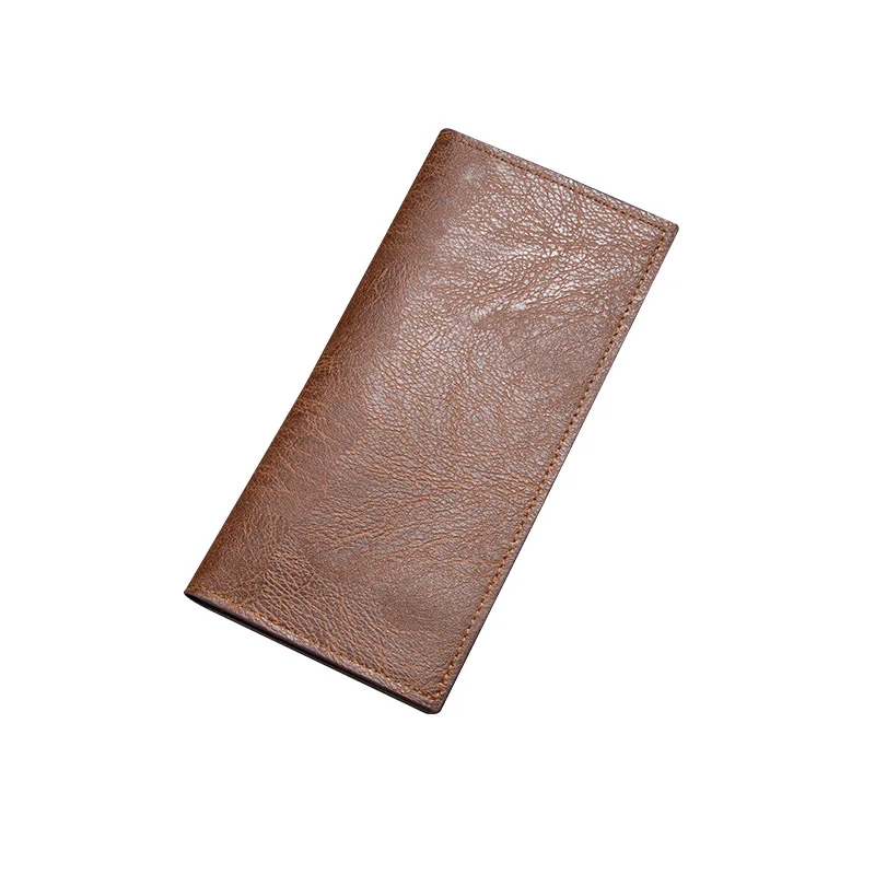 

Hot Selling Men's Long Wallet Ultra-thin Multi Slot Business Wallet Card Bag European and American Retro Casual Wallet