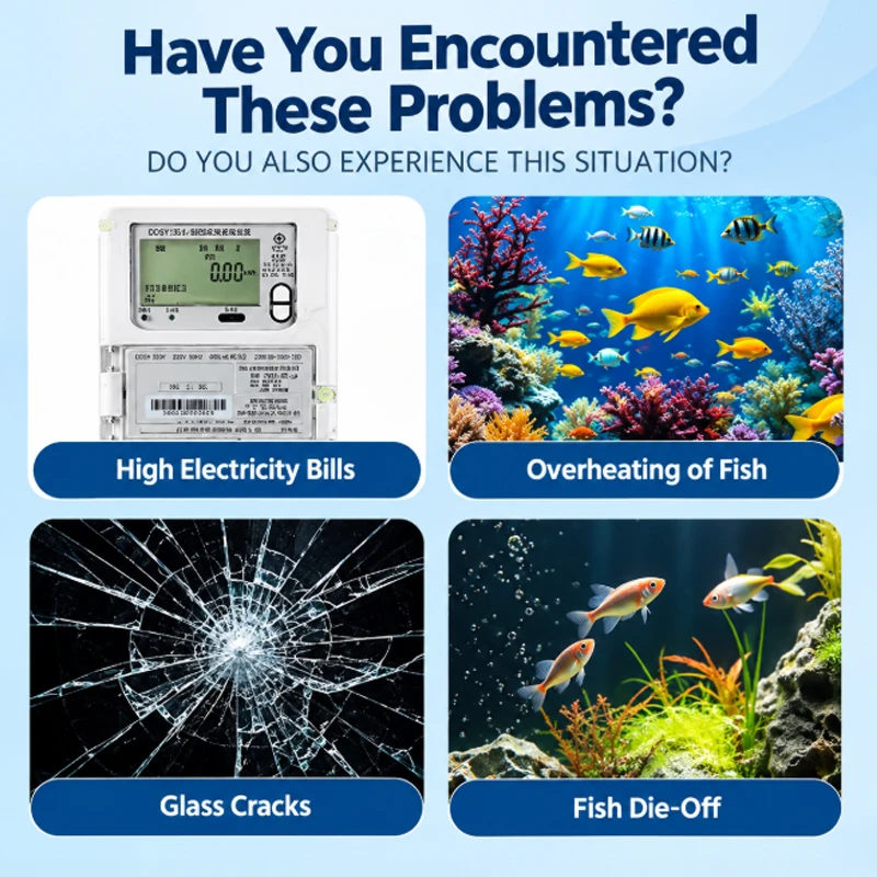 Aquarium Heater, Auto Thermostat Heater, Explosion-Proof Glass Heater, Small Aquarium Digital Display Heater