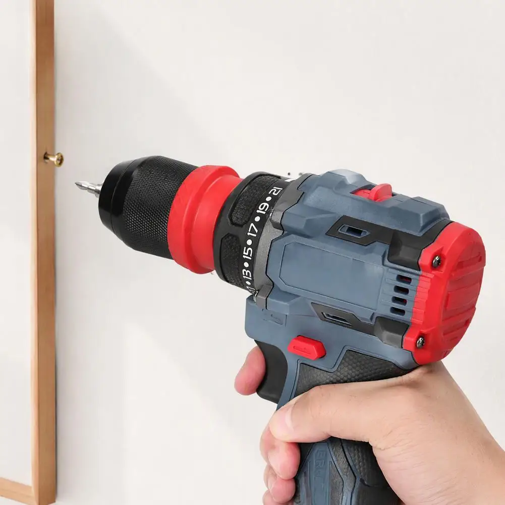Cordless Power Drill Handheld Electric Driver 16.8v Cordless Drill Driver Maximum 45nm Torque Power Tool Ergonomic for Wood