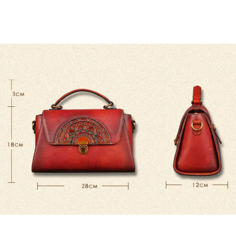 MOTAORA Vintage ręcznie robione tłoczone torebki damskie torby na ramię projektant luksusowa torebka kobieta torba Crossbody torebki damskie