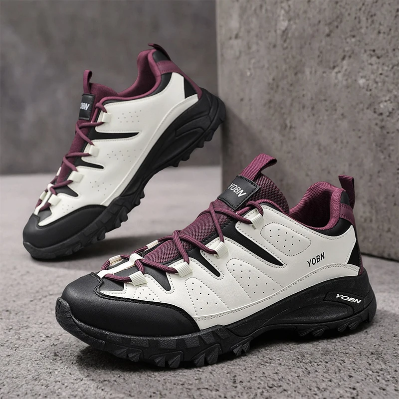 

Fashion Low Men's Trekking Shoes Outdoor Camping Hiking Sneakers for Men Mountain Shoes Man Trainers Platform Walking Sneakers