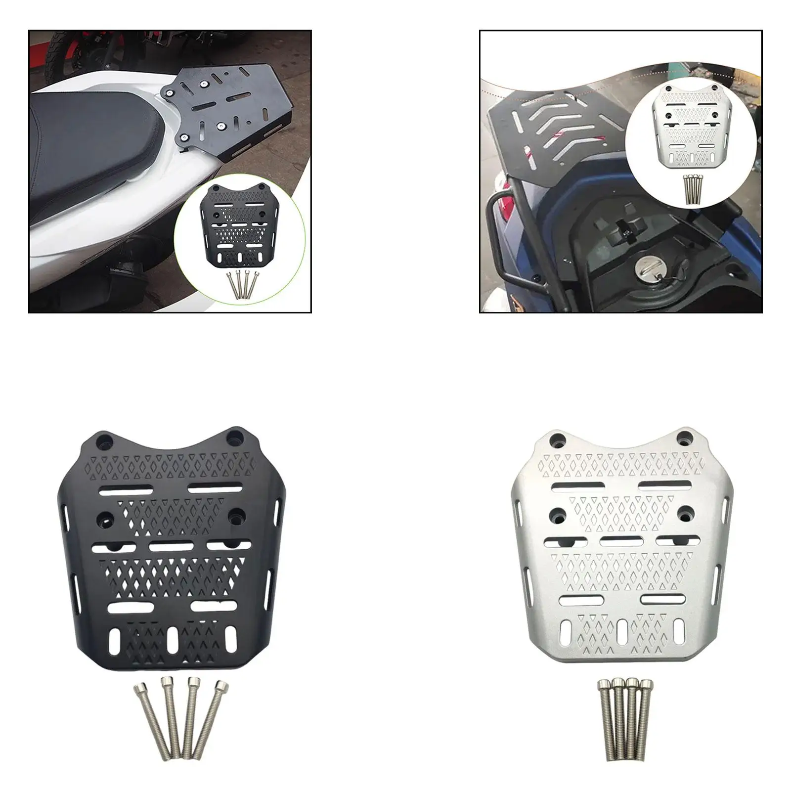 حامل خلفي لرف الأمتعة الخلفي للدراجة النارية لسيارات Honda 2014–2025 #3