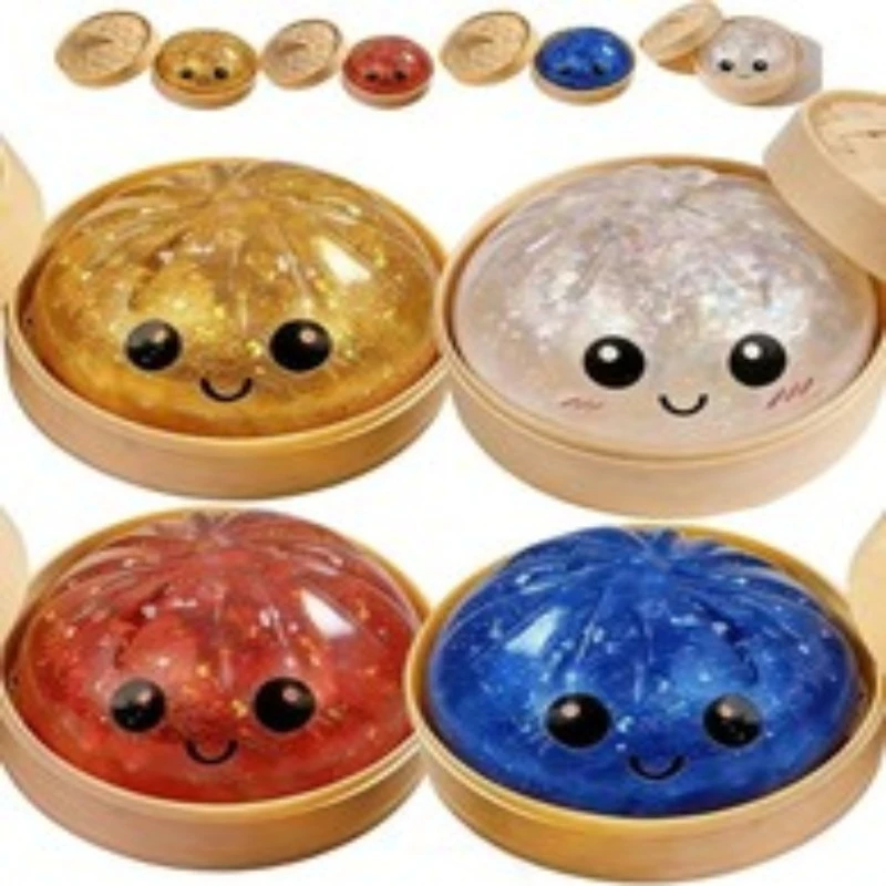 

2026 New Bread Blind Box Squishy Toy Cute Smiling Face Simulation Bread Stress Relief Squeeze Toy Desk Decor Gift