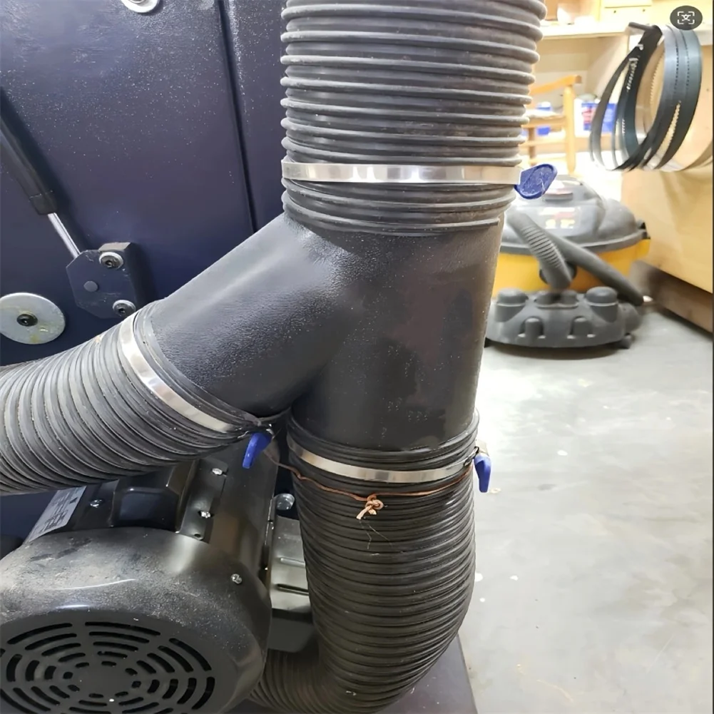 4 Inch Y Type Dust Collection Connector Plastic Hose Duct Adapter For Workshop Industrial Vacuum System Pipe Fitting Accessories