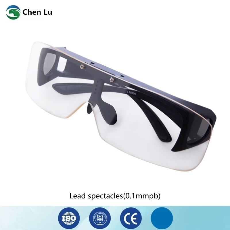 Flip up x-ray 0.1mmpb radiation protective goggles CE certified dental clinic anti-xray lead spectacles side shield protection