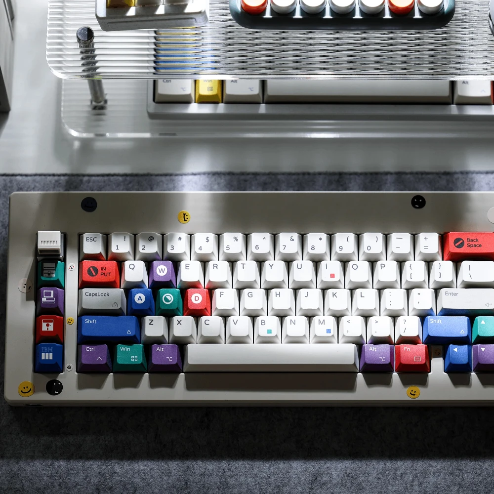 

IBM5160-R2 Retro Keycap Set PBT141key Custom Personalized Keyboard Cap Cherry Profile Gaming KeyCap for Mechanical Keyboard Gift