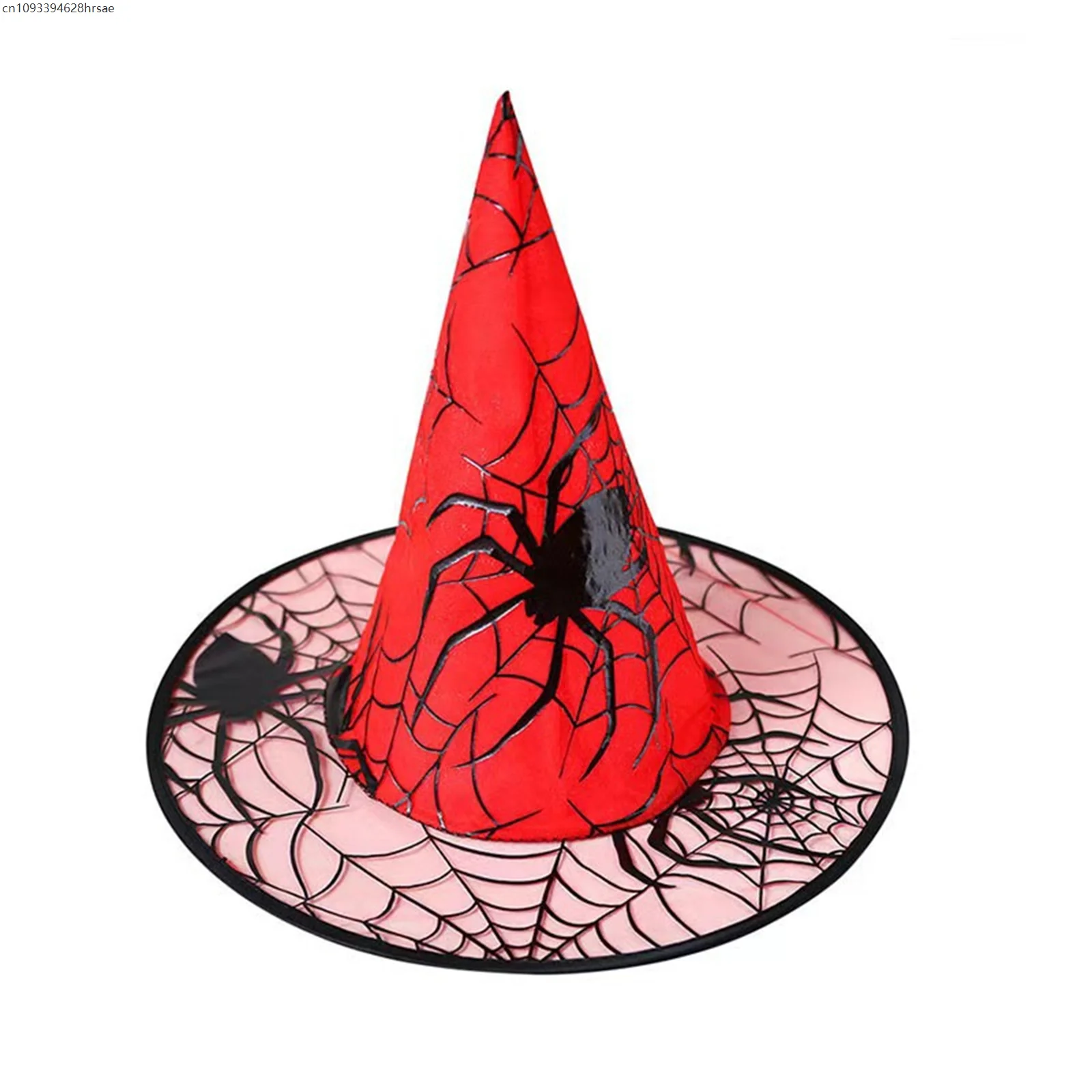6 unids/set de sombreros de bruja negros para niños y adultos, cinta para mascarada, disfraz de mago, gorros puntiagudos, accesorios de Cosplay para Halloween, decoración de fiesta