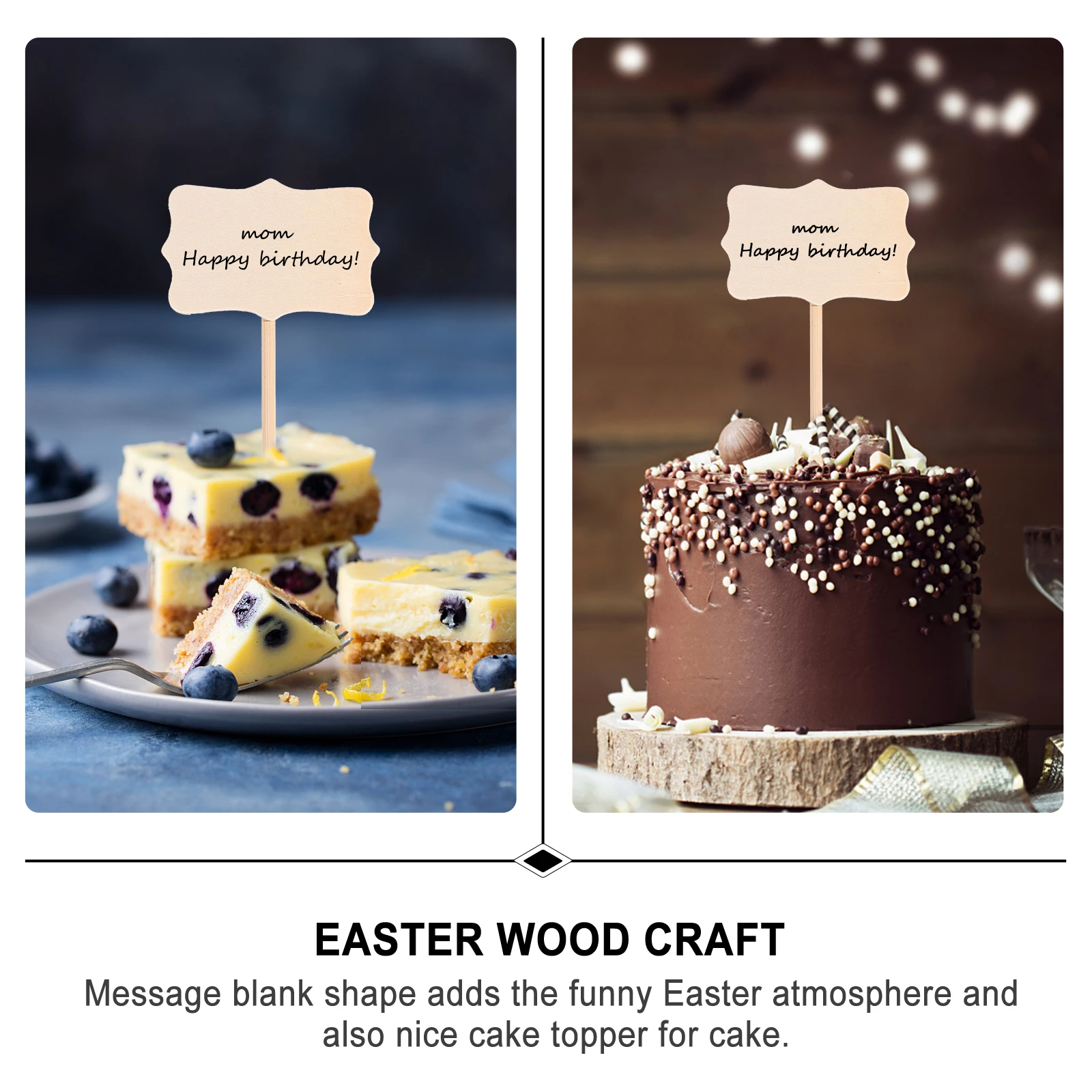 

20pcs Inserts Light Easter DIY Painting Cards Wood H Painting Cards Kids Craft Projects Home Decor Sewing Accessories
