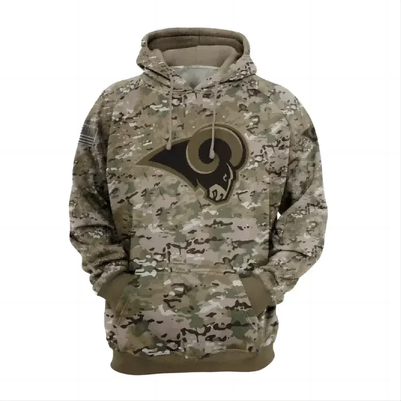 2024 New Popular 3D Digital Printed Men's Fashion Camouflage Style Sports Hoodie Hoodie