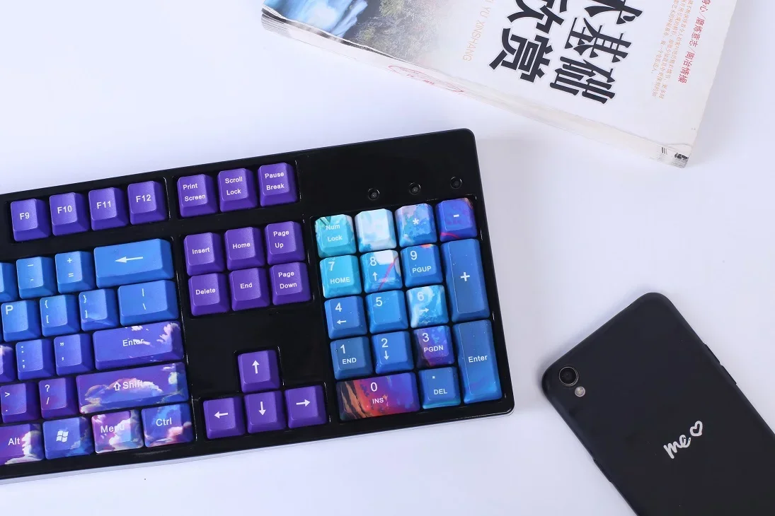 [Xianyun] Mechanical keyboard five-sided sublimation personalized PBT, OEM keycaps