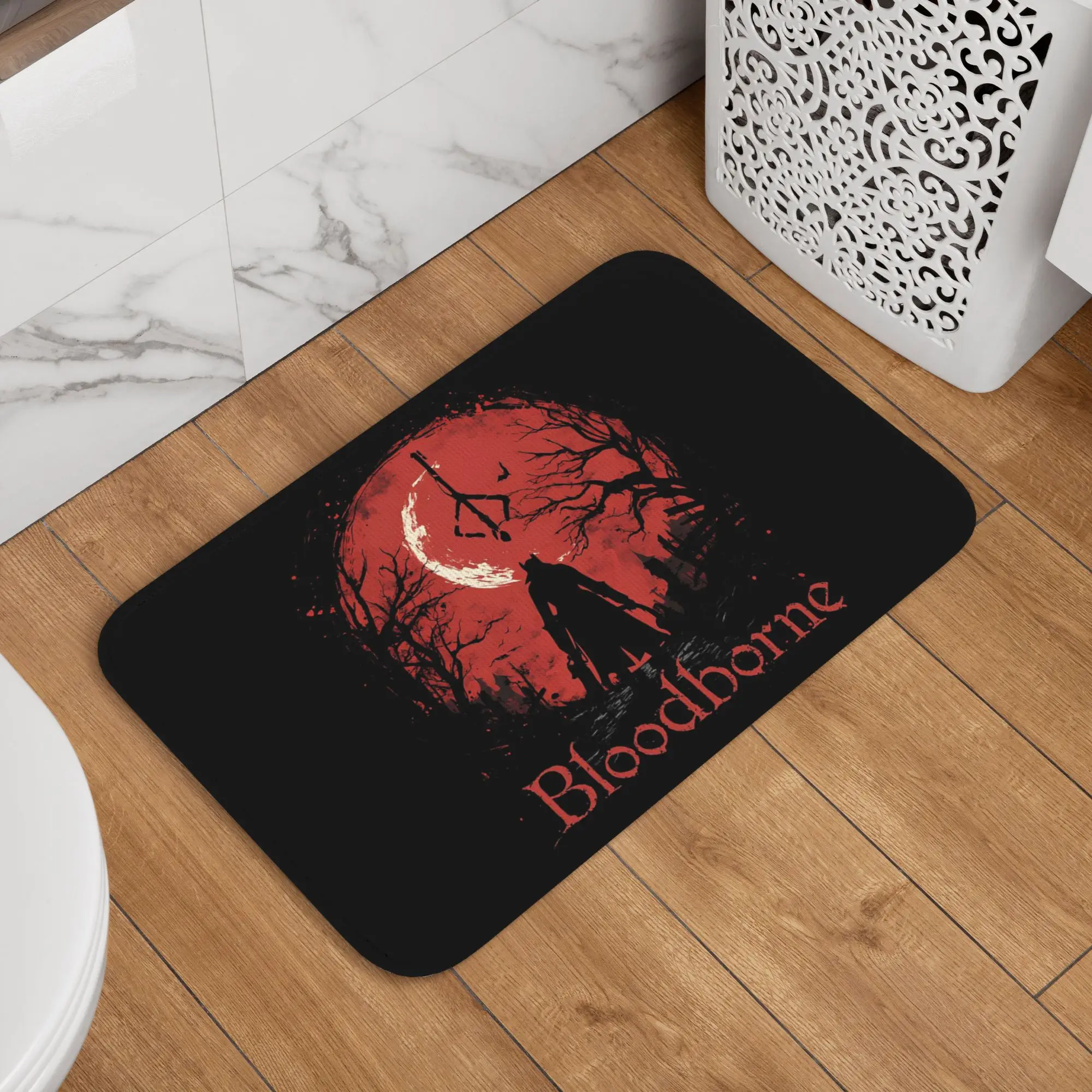 Bloodborne Dark Souls Game Doormat Sand Scraping Carpet Rug Kitchen Entrance Home Floor Mat for Bathroom Footpad Mats