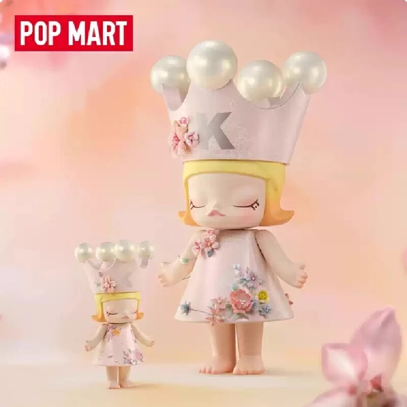 

Original Popmart Mega Royalmolly 400% 1000% Pusheen Princess Trendy Blind Box Toy Collectible Figurine Limited Edition Ornament