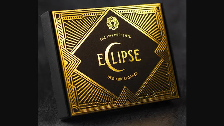 Eclipse (Gimmick) by D Christopher Mentalism,Bizarre Psychokinesis Illusion Close up Magic Tricks Card Magic Props Poker