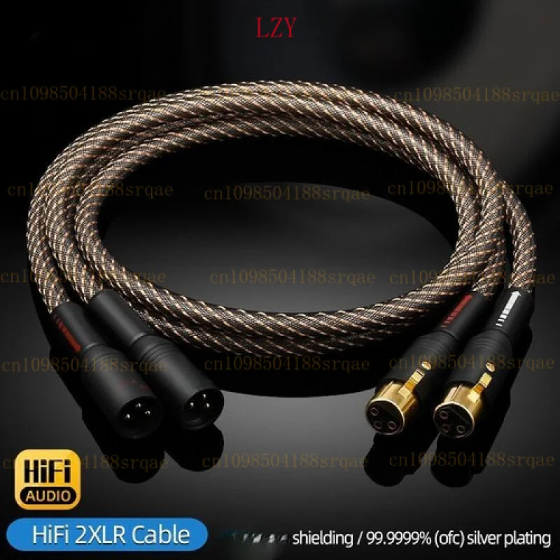 

HiFi для XLR аудиокабеля высокой чистоты OFC посеребренный четырехэкранирующий бесшумный