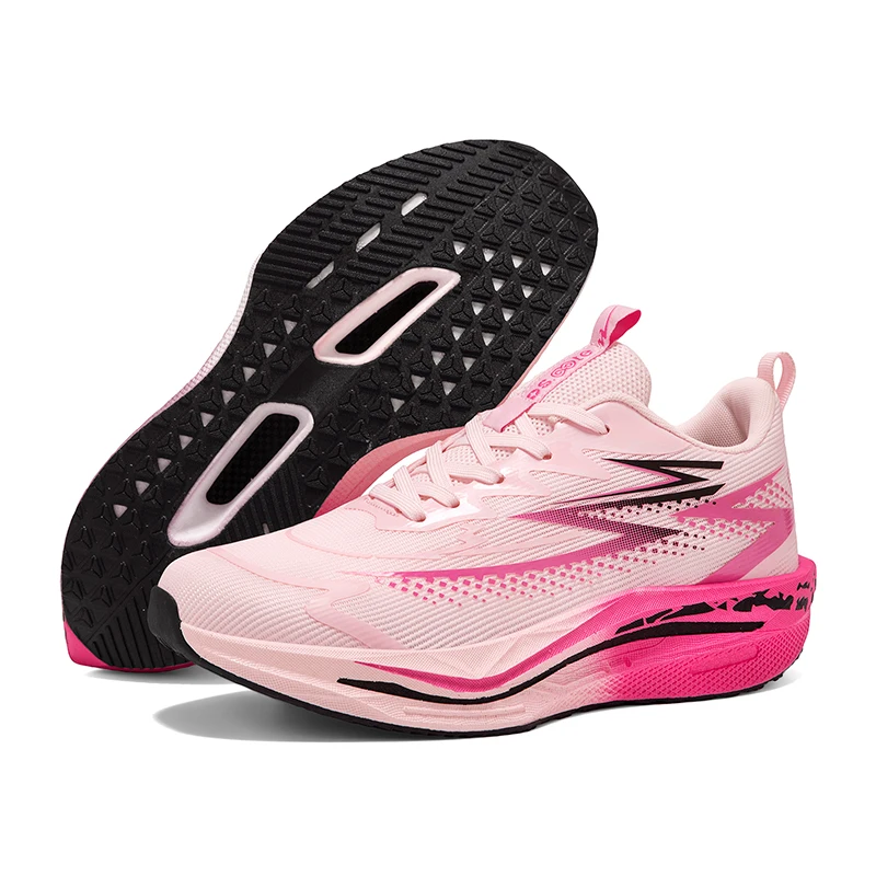 Marathon men's running shoes with carbon plate features, breathable and lightweight, comfortable for women's sports shoes