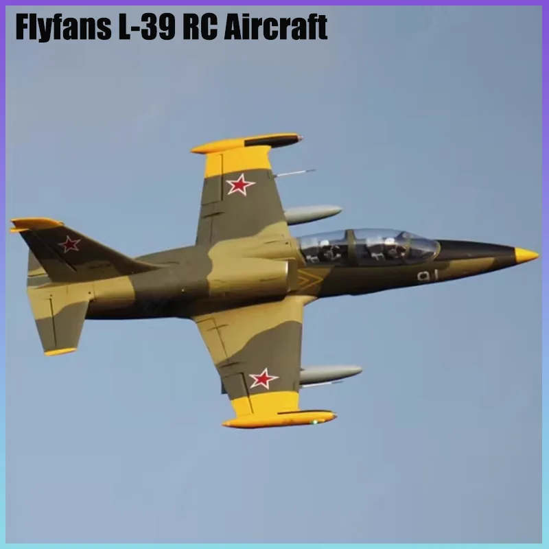 

Самолет Flyfans L-39 с дистанционным управлением и втягивающим шасси и подсветкой, 64 мм, самолет с дистанционным управлением с фиксированным крылом