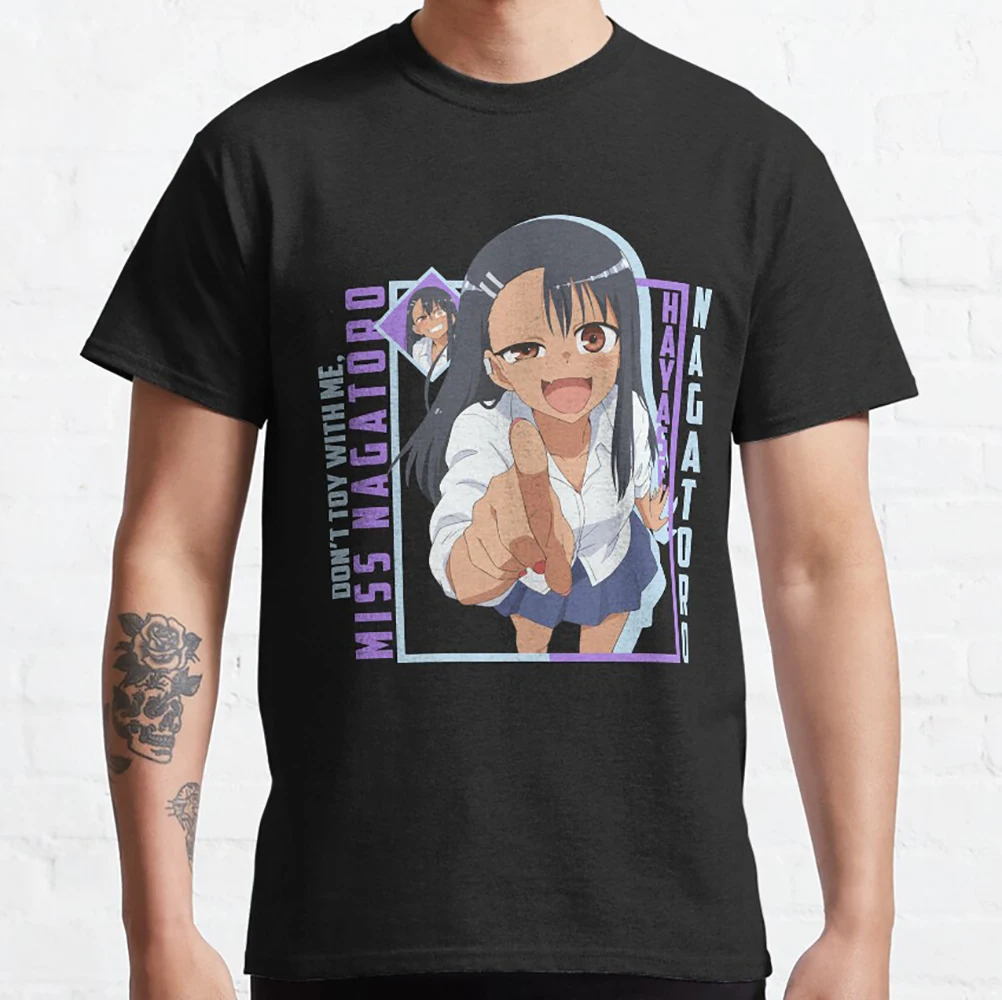 

0503 Dont Toy With Me Nagatoro Gift for Anime lover 100% cotton Y2K clothes O-Neck Short Sleeve Graphic T-Shirt All size tops