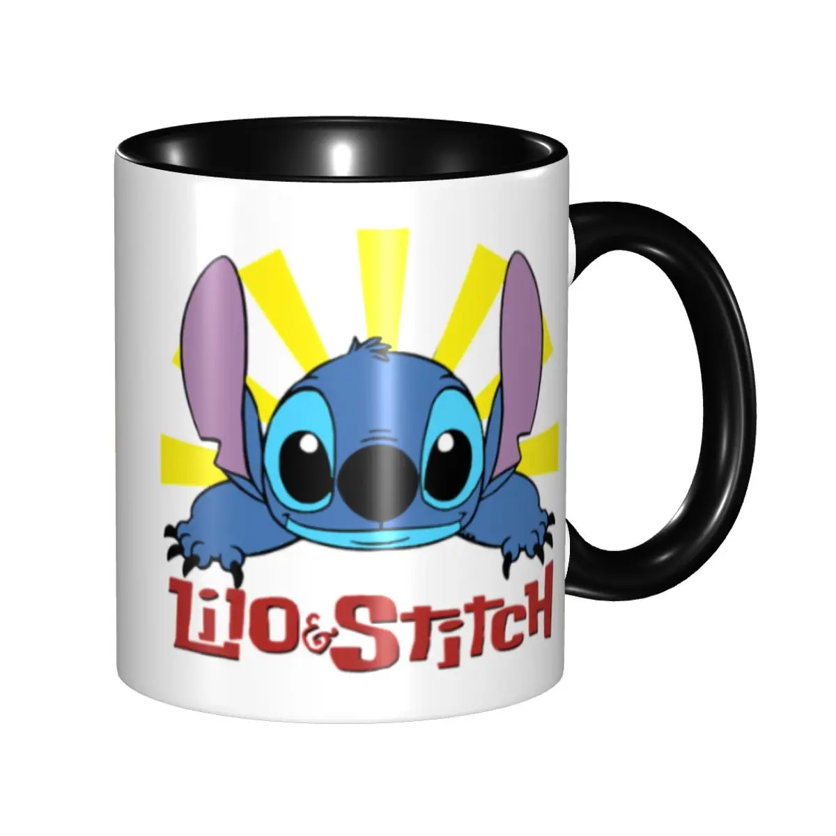 

Cartoon Anime Manga Lilo And Stitch Mugs Customized Ceramic Coffee Mug Cup Creative Gift