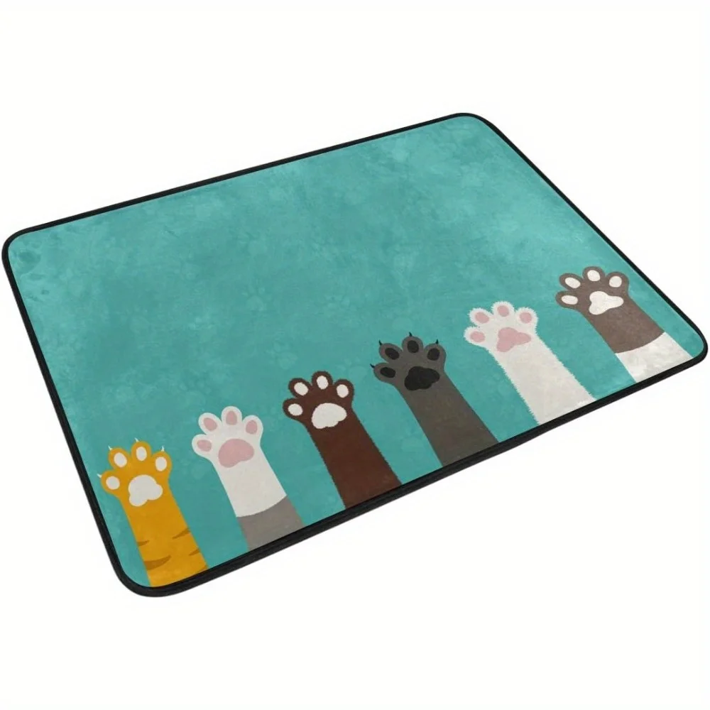 ممسحة كفوف القطط - تصميم رائع، تجلب المرح، سحر محبب، ولمسة غريب الأطوار إلى مدخل منزلك