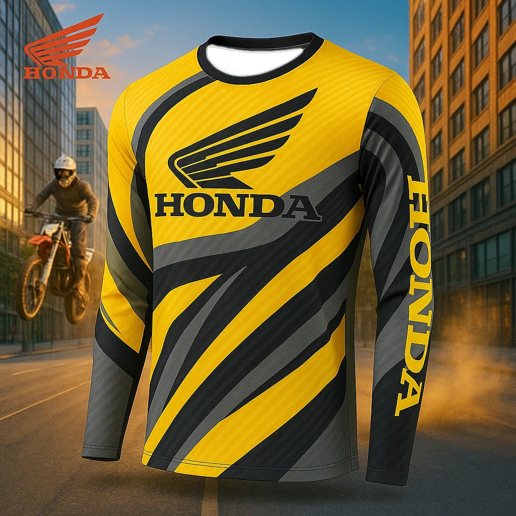 

2025 Honda Off Road Motorcycle Racing Suit Mountain Bike Quick Dry Breathable Clothing Comfortable Fit for Daily Riding