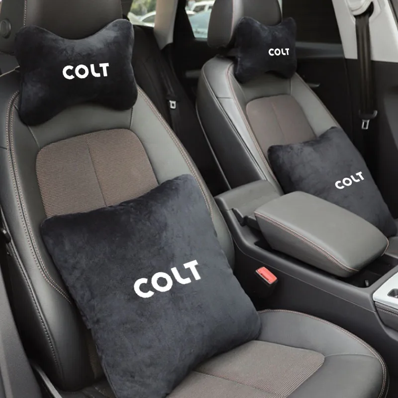 

Car Neck Pillow Seat Headrest Lumbar Spine Protectio Throw pillow for Mitsubishi COLT Car Accessories