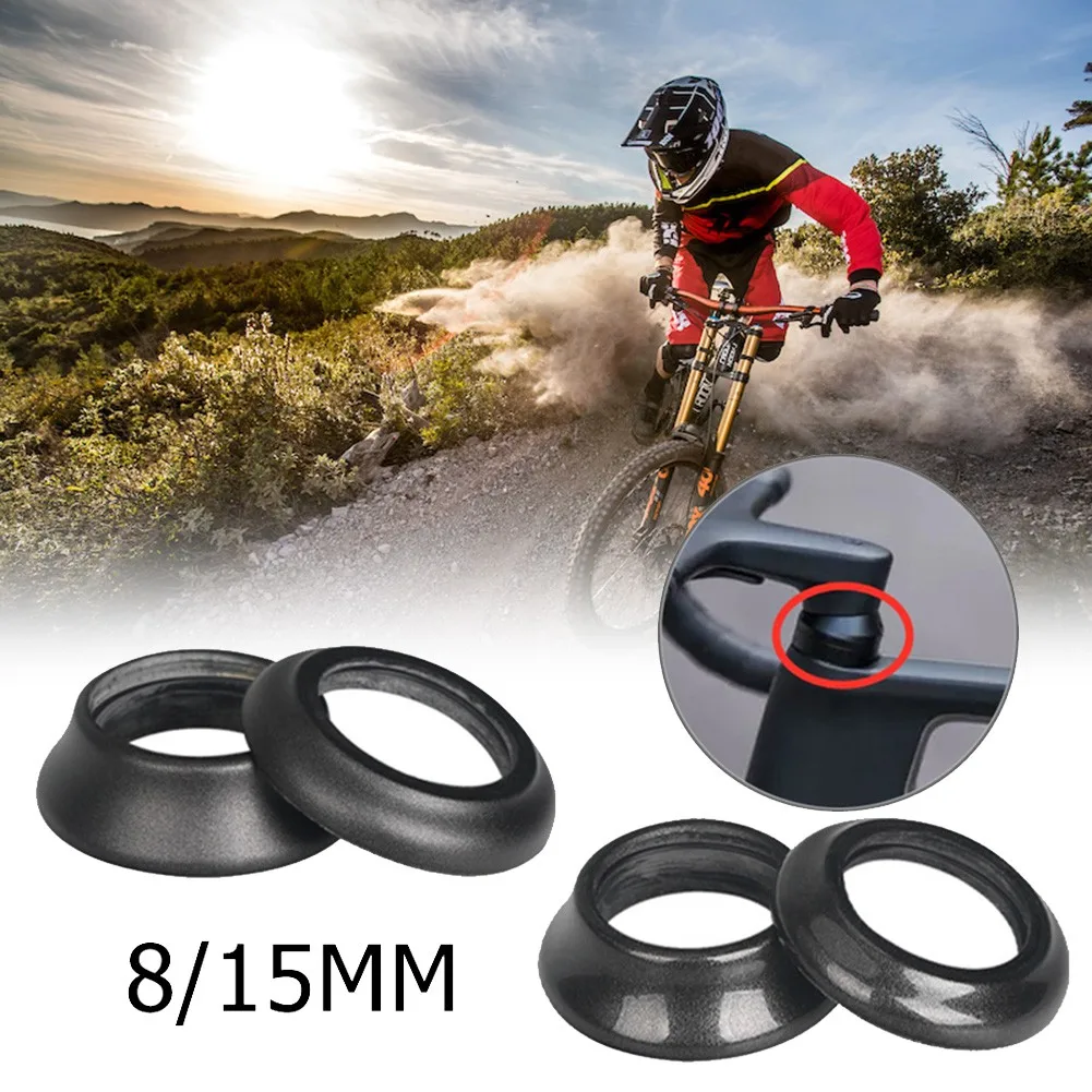 Bicycle Carbon Fiber Headset Spacer 8MM/15MM Cycling Steerer Tubes Conical Washers Gloss/matte Headset Spacers Bike Accessories