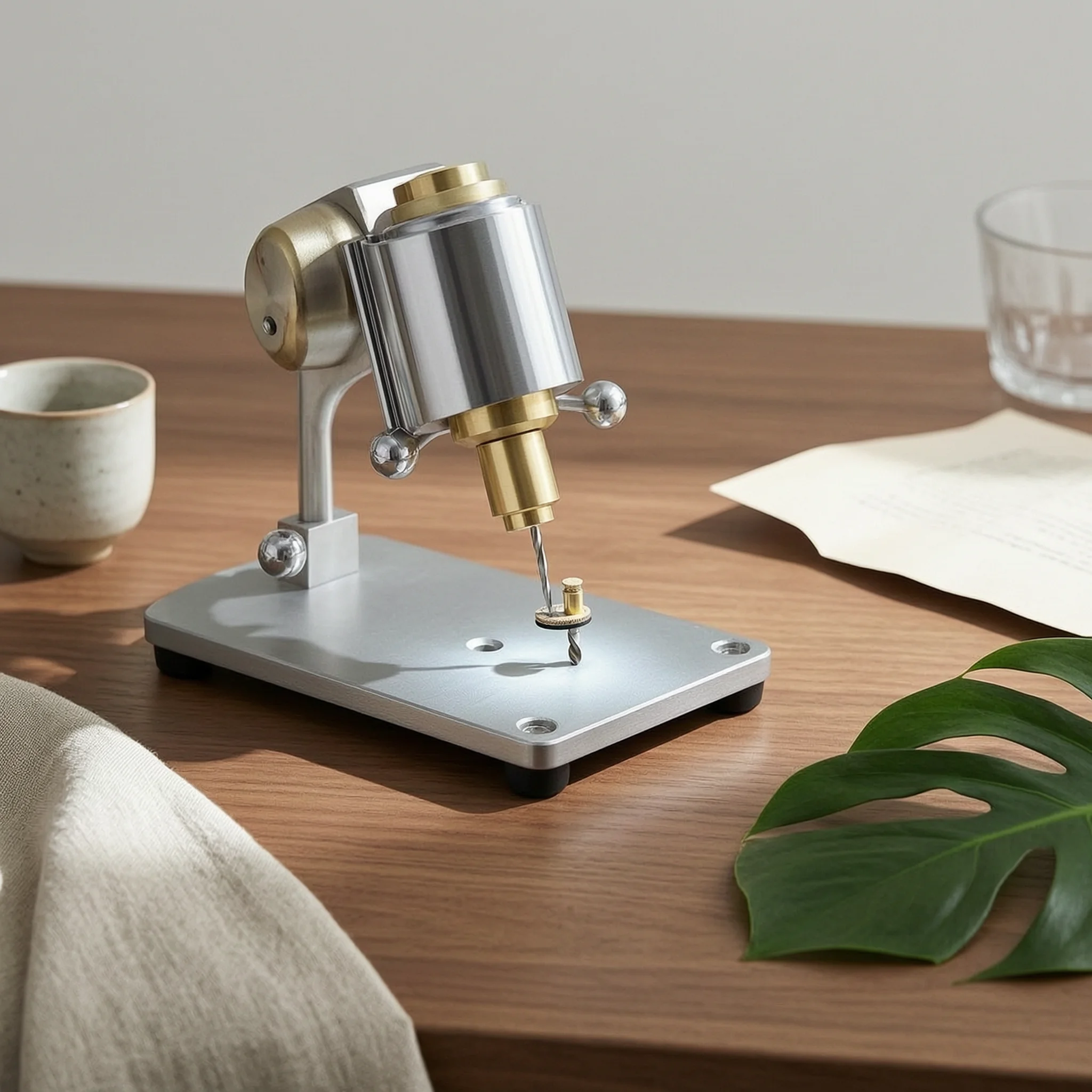Drill Press Bench - Furadeira de Bancada Mini com Fonte