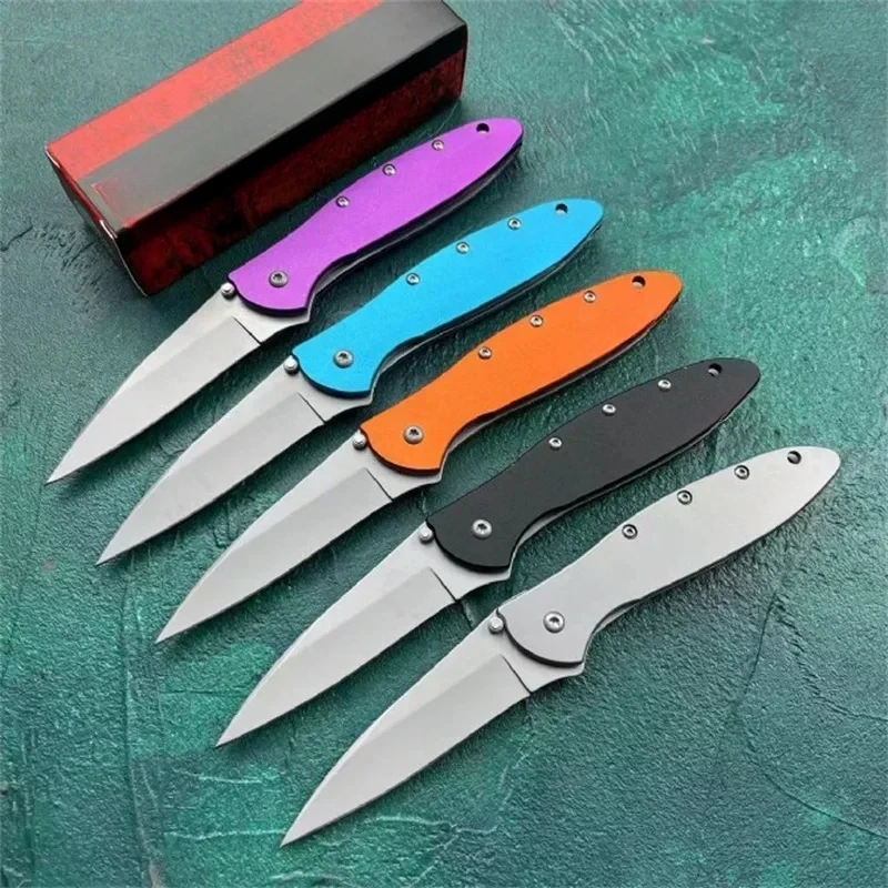 

Ks1660 Ken Onion Leek Assisted Flipper Knife 3" Bead Blast Plain Blade Outdoor Camping Hiking survival EDC pocket knife