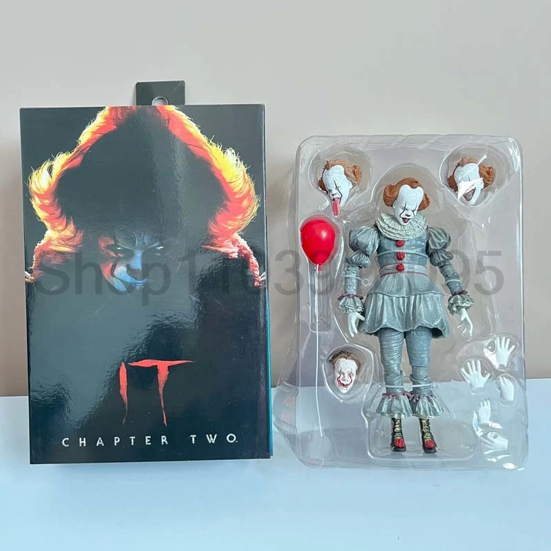 NECA-Pennywise الفصل الثاني في نهاية المطاف شكل العمل نموذج لعب للأطفال ، جمع دمية الرعب ، عيد الميلاد الحاضر