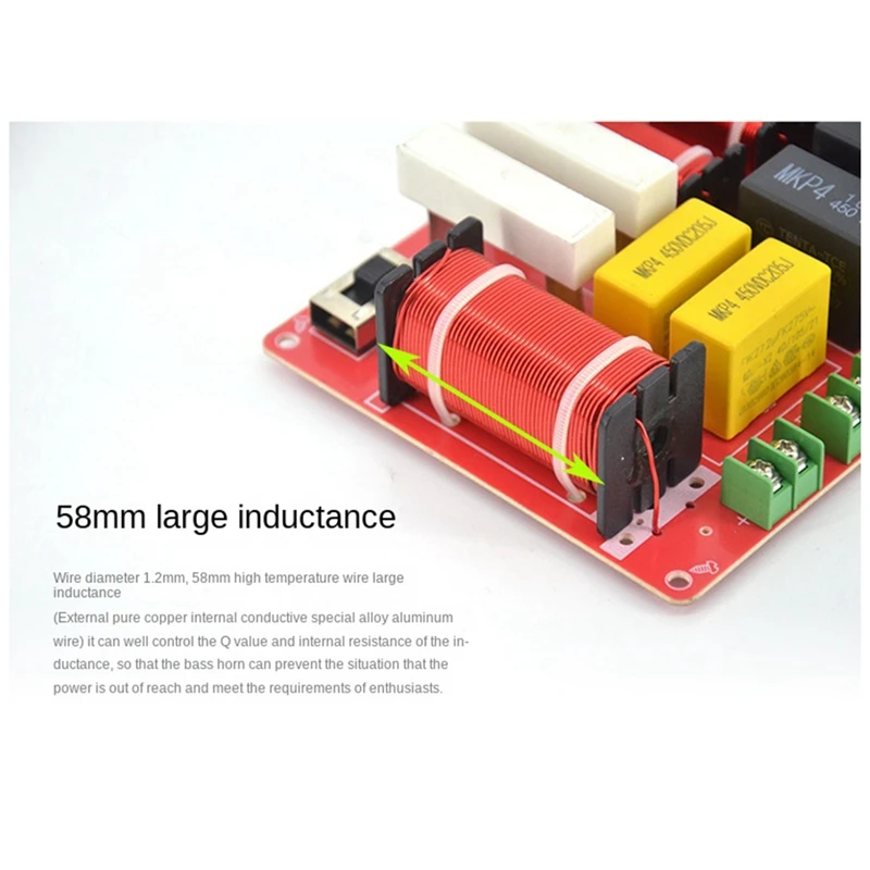 1 قطعة البلاستيك 400 واط 6000 هرتز قابل للتعديل عالية باس مقسم Hifi عالية الدقة مقسم تصفية
