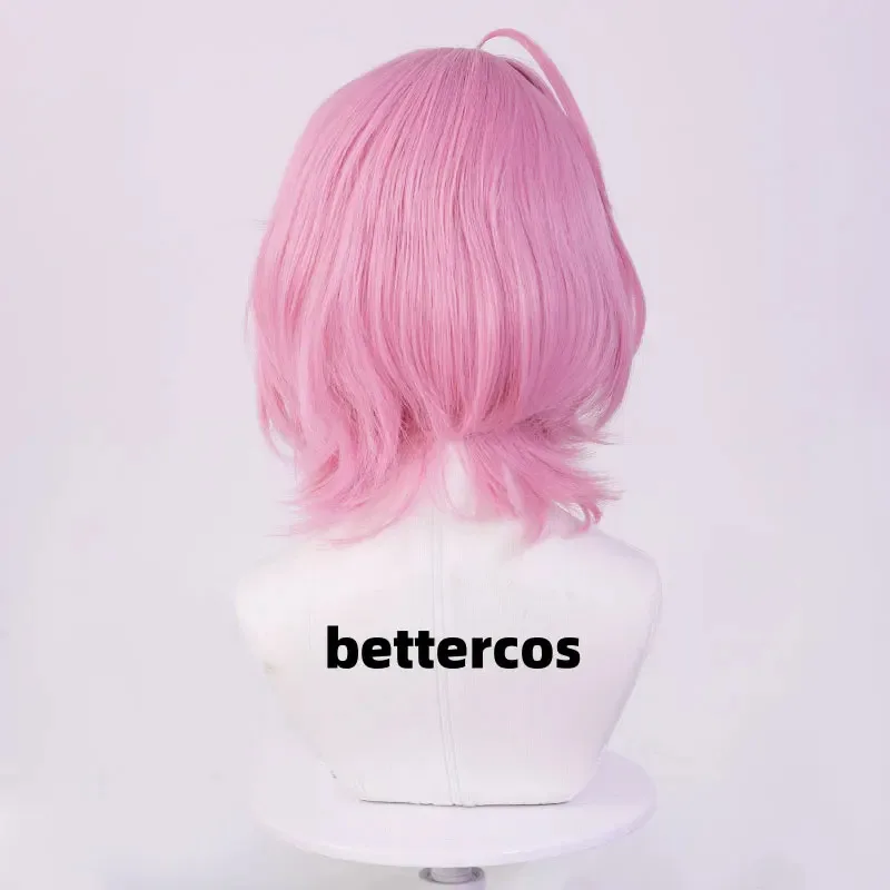 Nueva peluca de Cosplay de Aira Shiratori Anime Dandadan rosa corta Momo Ayase pelucas de pelo de fibra resistente al calor + gorro de peluca VXVGBFV2025