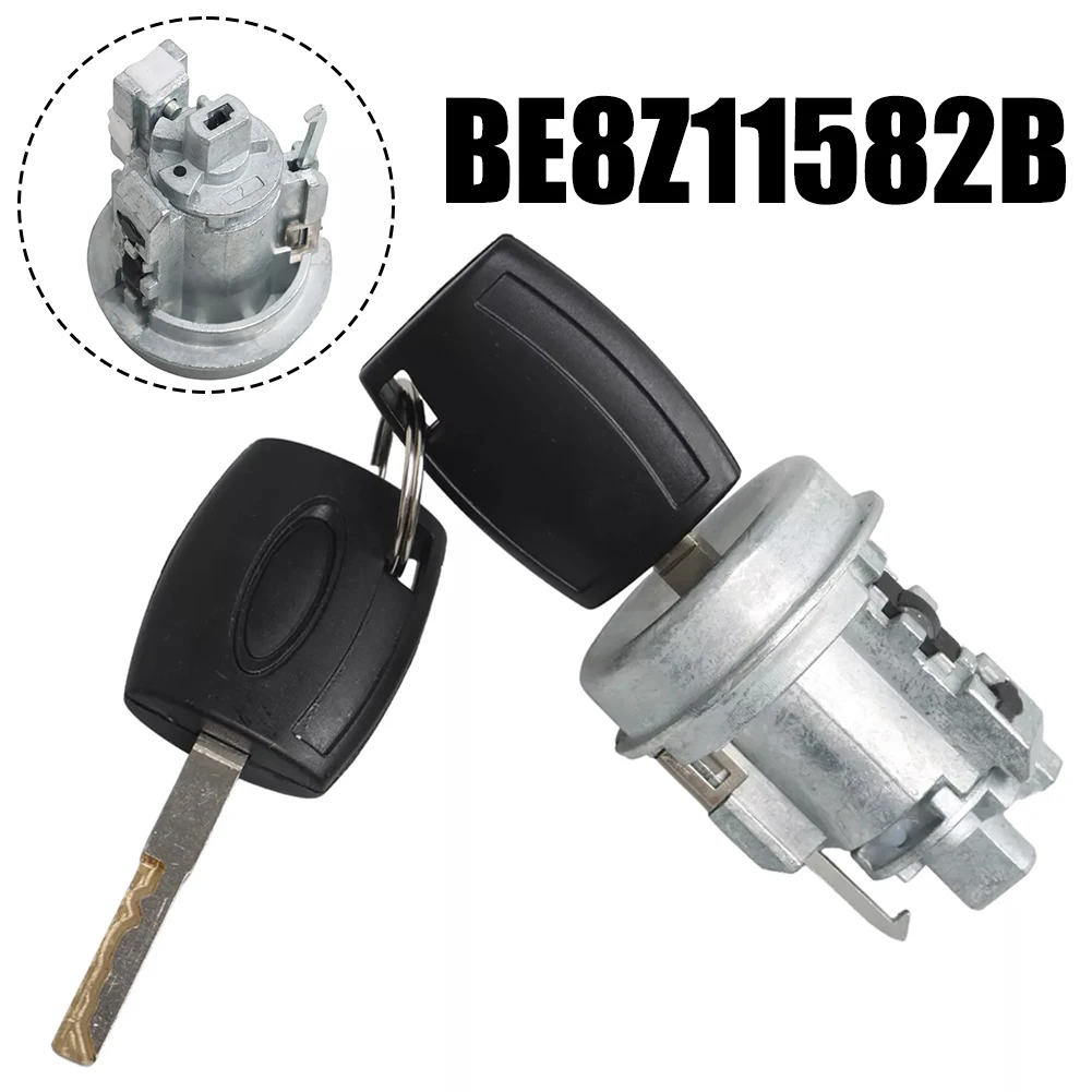 

Metal Car Ignition Lock Cylinder Switch W/2 Keys For Ford For Fiesta 2011-19 BE8Z-11582-B Interior Parts Switches Accessorie