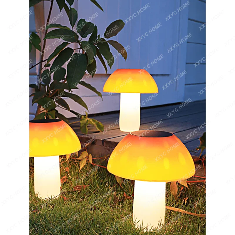 Solar Lamp Park Mushroom Lamp Led Villa Garden Decoration Lawn Lamp Ground Plugged Light