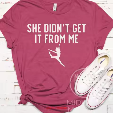 Funny Dance Mom T Shirt Lover for Wife Mama Dancer Fan Competition vintage Washed Comfortable Versatile homme