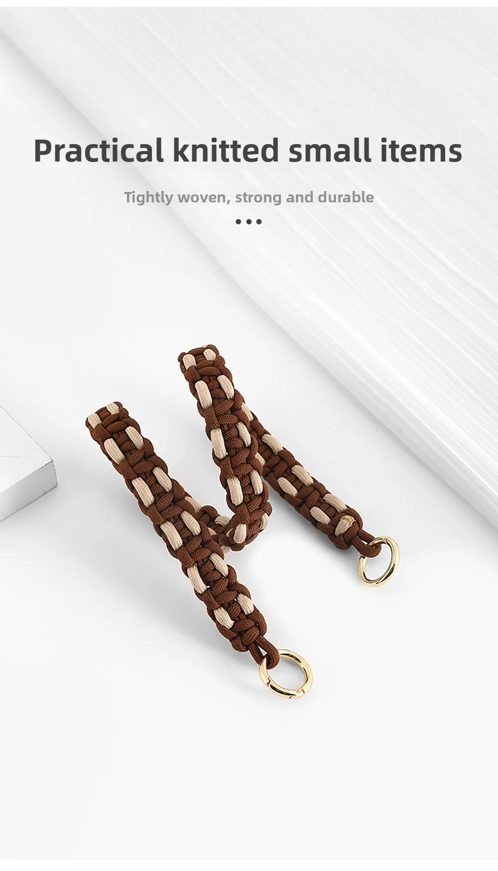 Woven Bag Shoulder Strap For LongchampS Hand Knitting Soft Texture Durable Fashion Good Quality Bag Modification Bag Accessories