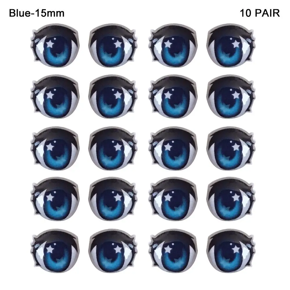 Multi styles rabbit Cartoon Eyes Stickers Eye Chips Paper Decals Anime Figurine Stars Glass crystal Face Organ Paster